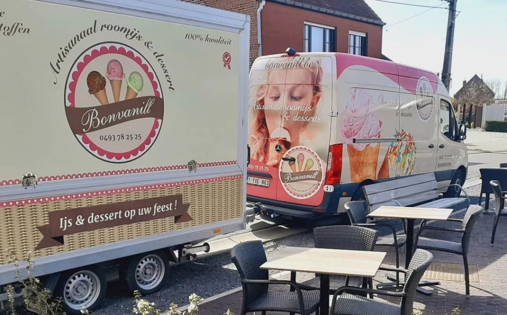 ijskar aan ons ijssalon in waregem